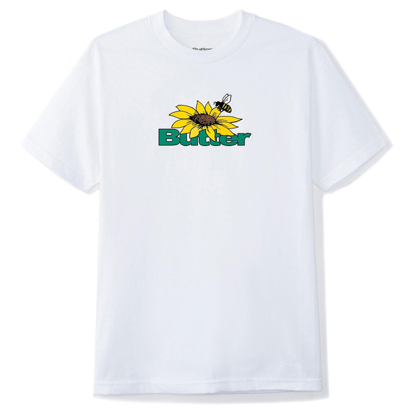 Butter Goods Sunflower Logo Tee White