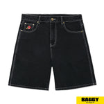 Butter Goods Apple Denim Shorts Black
