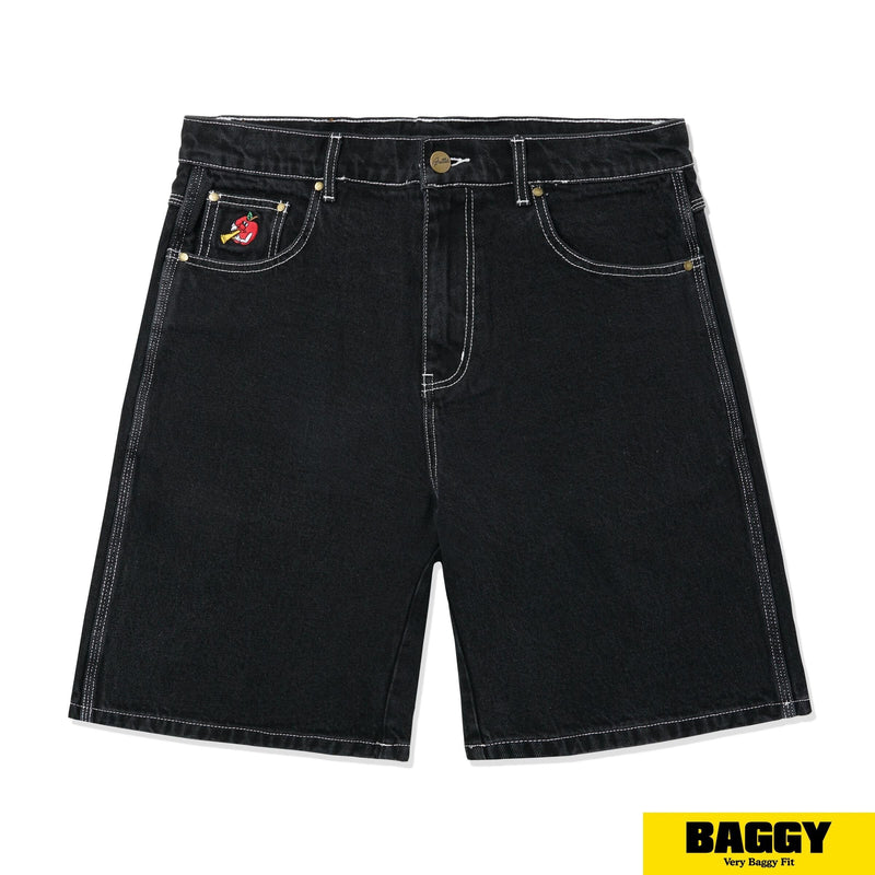 Butter Goods Apple Denim Shorts Black