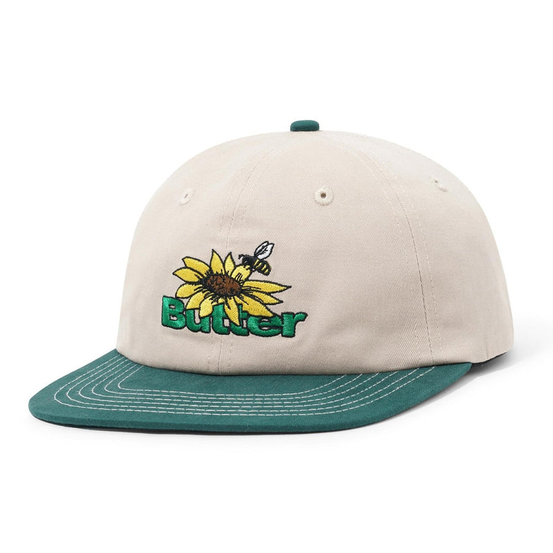 Butter Goods Sunflower 6 Panel Cap Natural/Forest