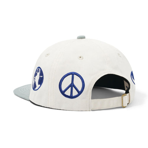 Butter Goods World Peace 6 Panel Hat Natural/Sage