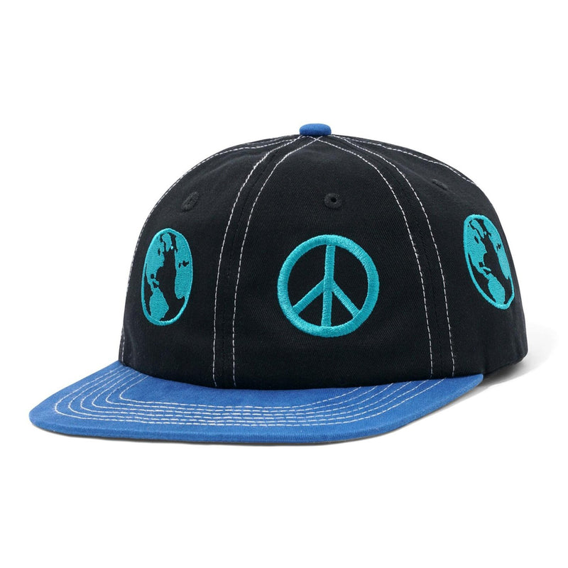 Butter Goods World Peace 6 Panel Hat Black/Navy