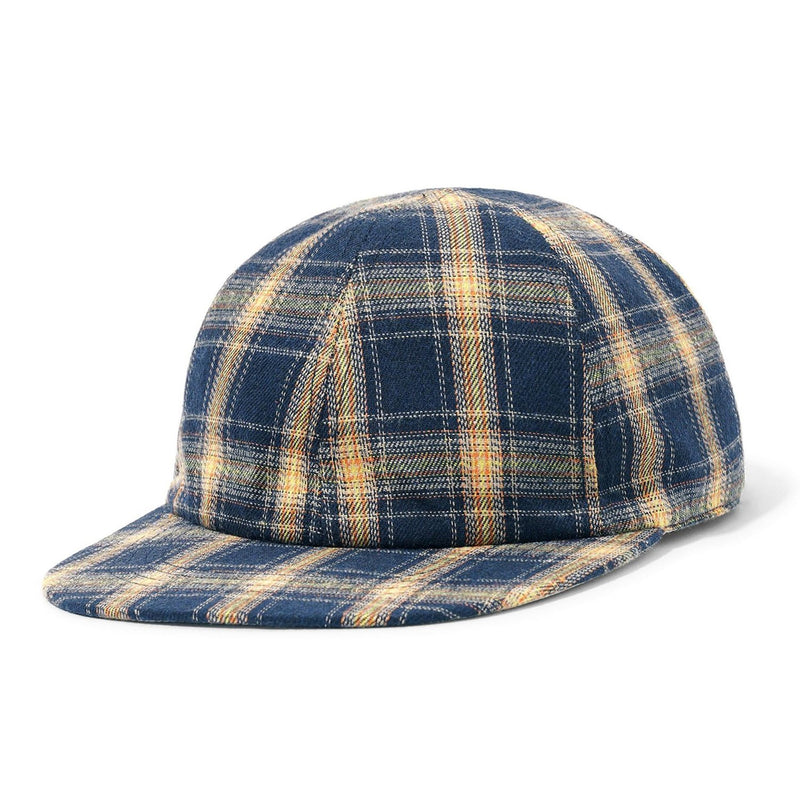 Butter Goods Plaid Reversible 6 Panel Hat Navy