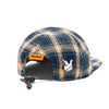 Butter Goods Plaid Reversible 6 Panel Hat Navy