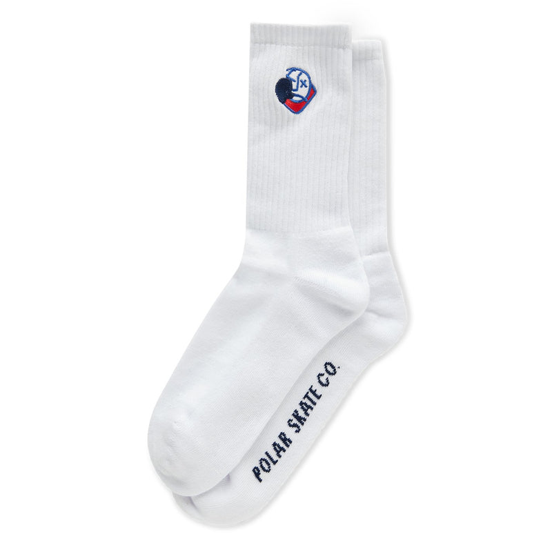 Polar Skate Co. Big Boy Socks White