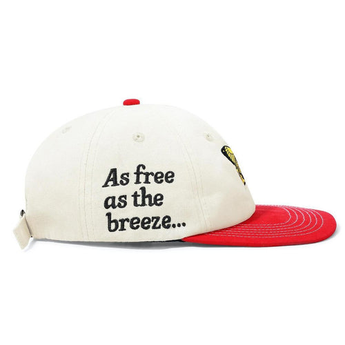 Butter Goods Butterfly 6 Panel Cap Bone/Red