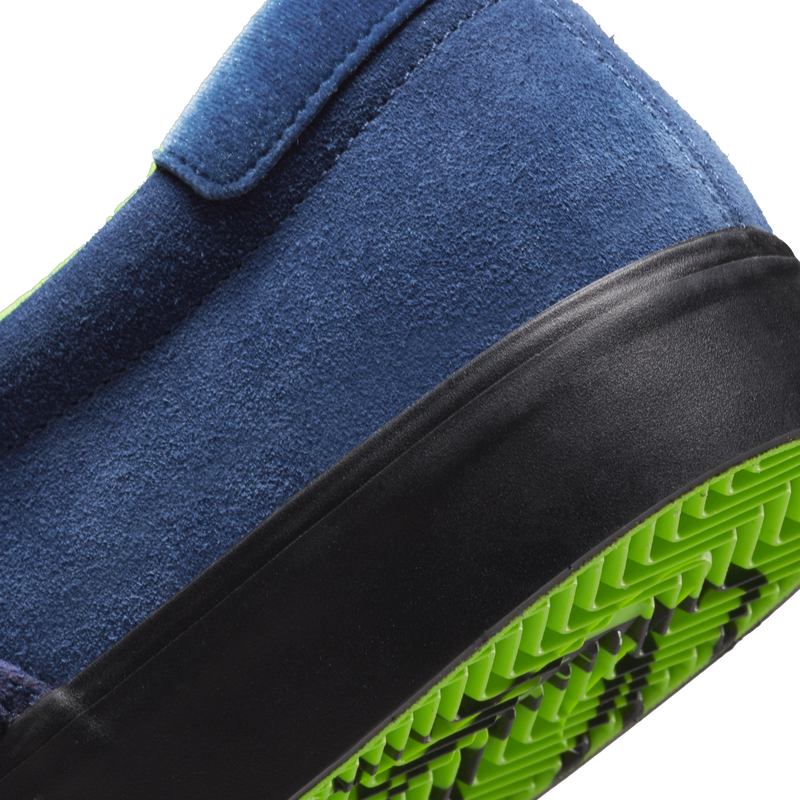 Nike SB Zoom Verona Slip On x Leo Baker Blue Void/Electric Green
