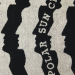 Polar Skate Co. Faces Beach Towel Black
