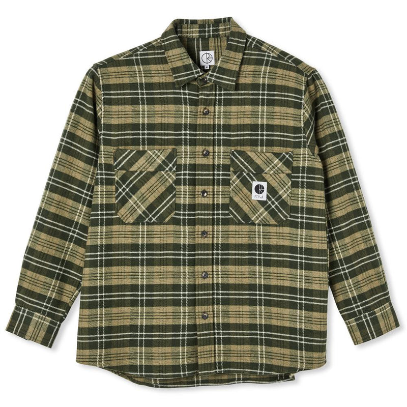 Polar Skate Co. Flannel Shirt Uniform Green