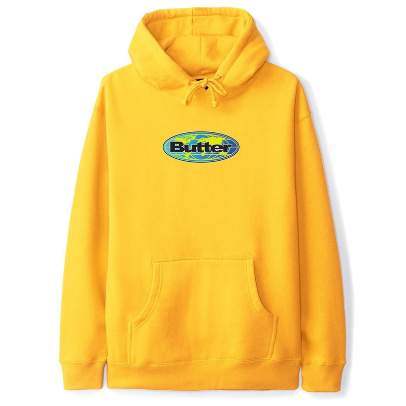 Butter Goods Global Logo Pullover Sweatshirt Gold