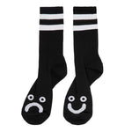 Polar Skate Co. Happy Sad Socks Black