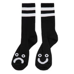 Polar Skate Co. Happy Sad Socks Black