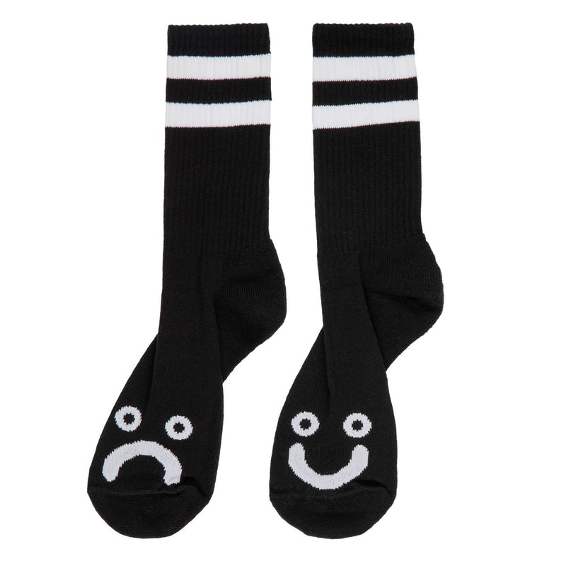 Polar Skate Co. Happy Sad Socks Black