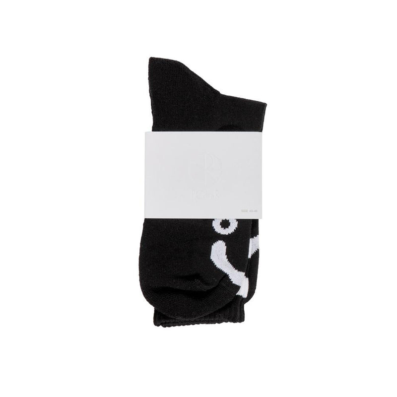 Polar Skate Co. Happy Sad Socks Black