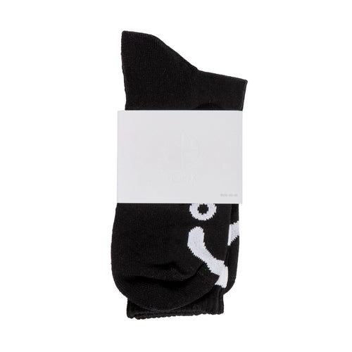 Polar Skate Co. Happy Sad Socks Black