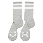 Polar Skate Co. Happy Sad Socks Heather Grey