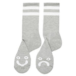 Polar Skate Co. Happy Sad Socks Heather Grey
