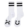 Polar Skate Co. Happy Sad Socks White
