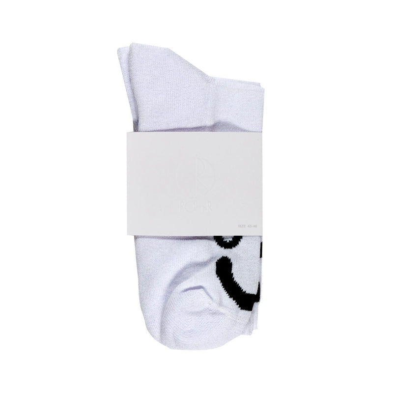 Polar Skate Co. Happy Sad Socks White