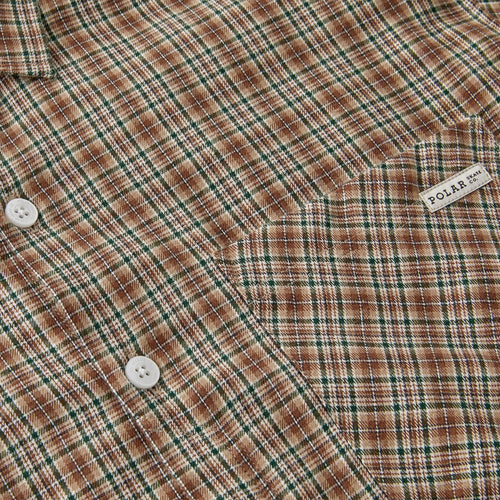 Polar Skate Co. Mitchell Flannel Shirt Brown