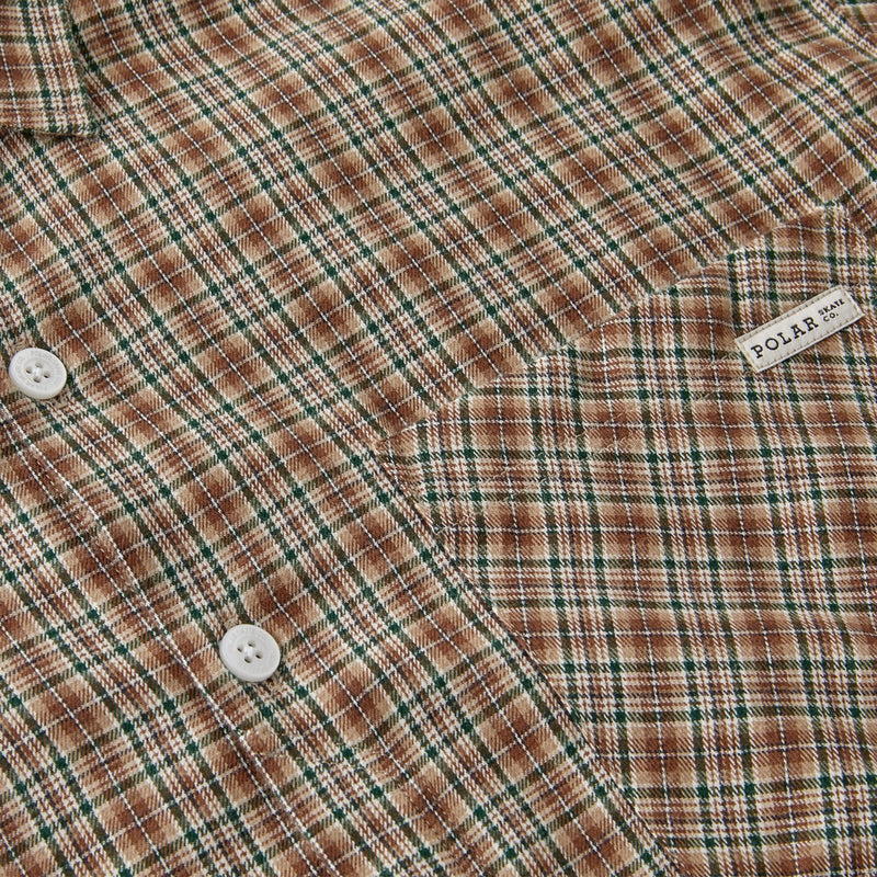 Polar Skate Co. Mitchell Flannel Shirt Brown