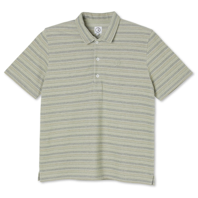 Polar Skate Co. Multistripe Polo Shirt Green