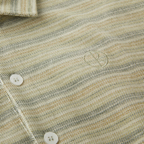 Polar Skate Co. Multistripe Polo Shirt Green