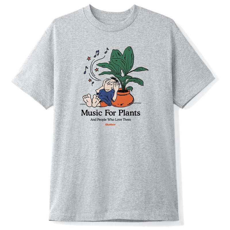 Butter Goods Music For Plants Tee Ash Grey