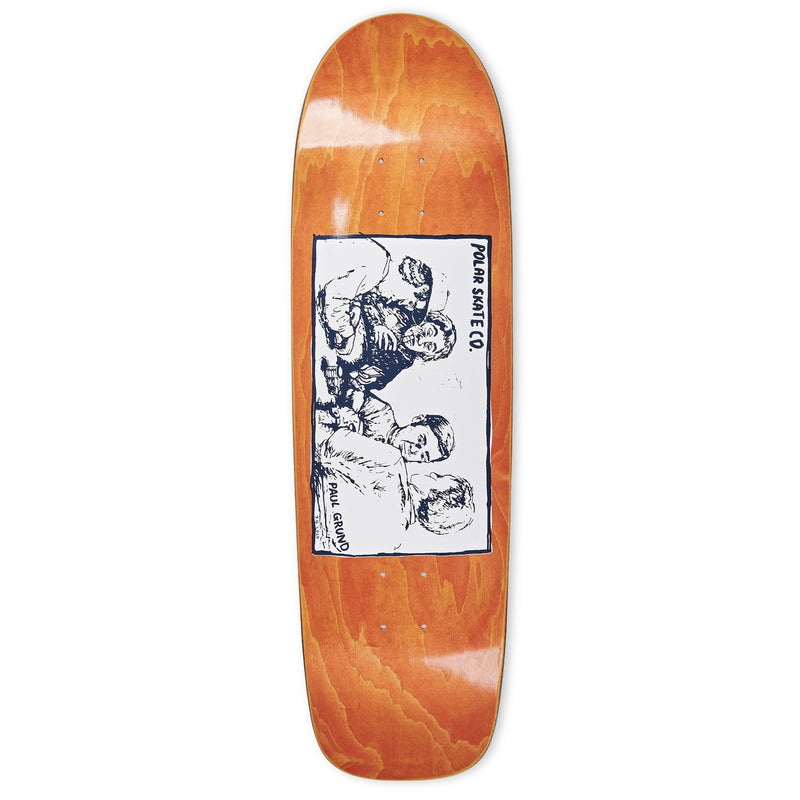 Polar Paul Grund Cold Streak Orange Veneer Deck Surf Jr Shape