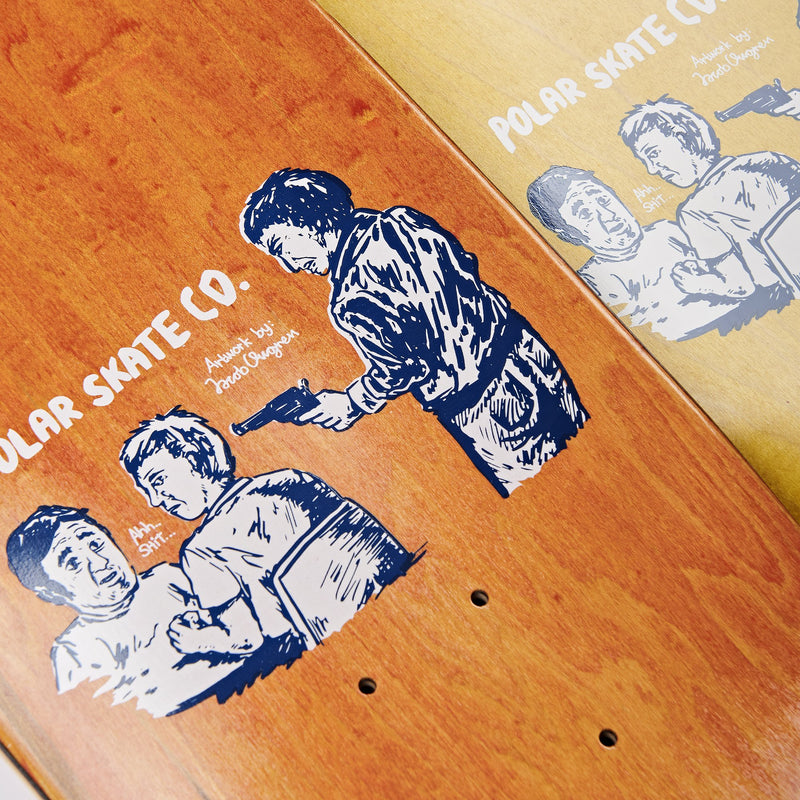 Polar Paul Grund Cold Streak Orange Veneer Deck Surf Jr Shape