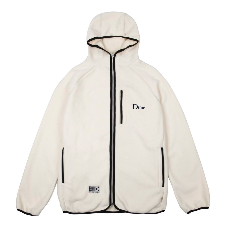 Dime Polar Fleece Hooded Jacket Cream