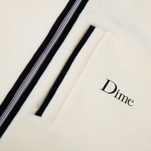 Dime Polar Fleece Hooded Jacket Cream