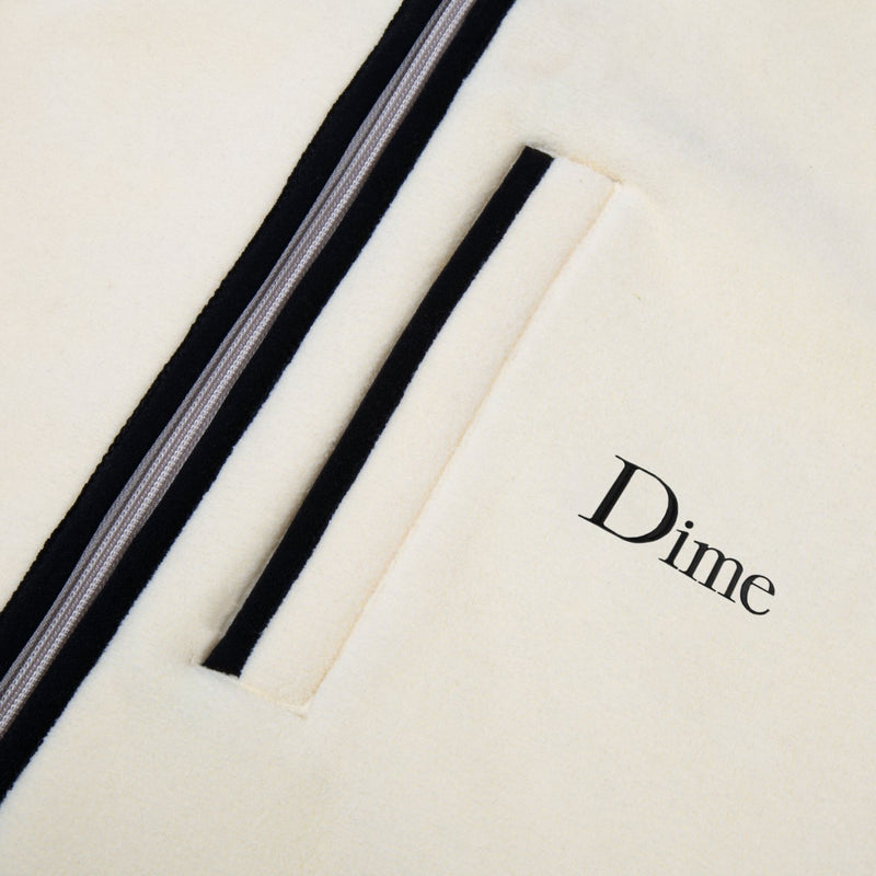 Dime Polar Fleece Hooded Jacket Cream
