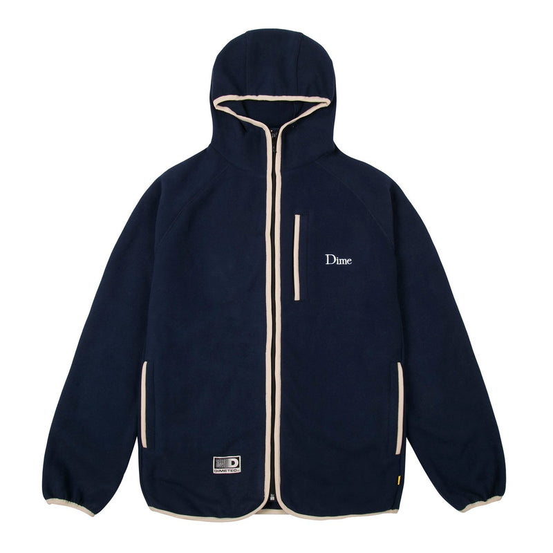 Dime Polar Fleece Hooded Jacket Navy