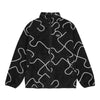 Dime Puzzle Polar Fleece Black