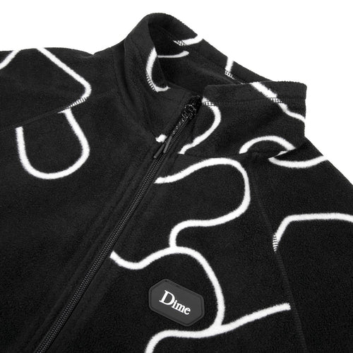 Dime Puzzle Polar Fleece Black