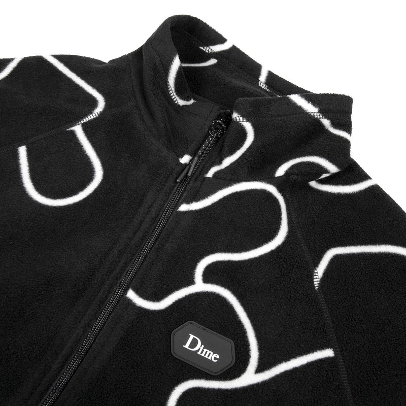 Dime Puzzle Polar Fleece Black