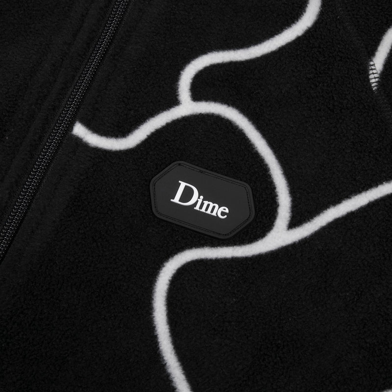 Dime Puzzle Polar Fleece Black