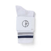 Polar Skate Co. Stripe Socks White/Navy/Grey