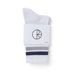 Polar Skate Co. Stripe Socks White/Navy/Grey