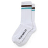 Polar Skate Co. Stripe Socks White/Brown/Mint