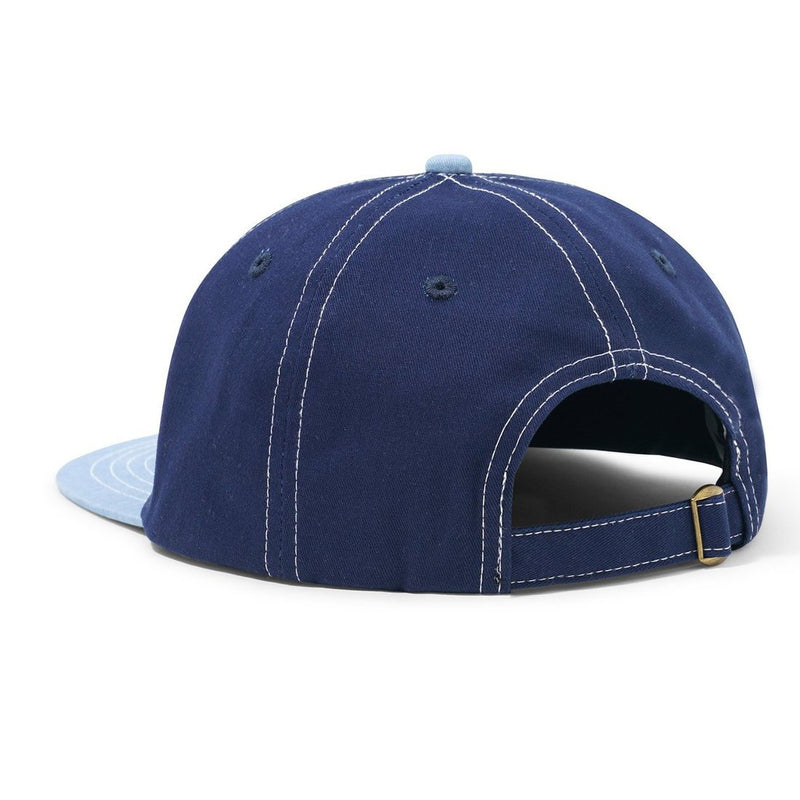 Butter Goods Sunflower 6 Panel Cap Navy/Washed Blue