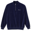 Polar Skate Co. Velour Zipneck Sweatshirt Rich Navy