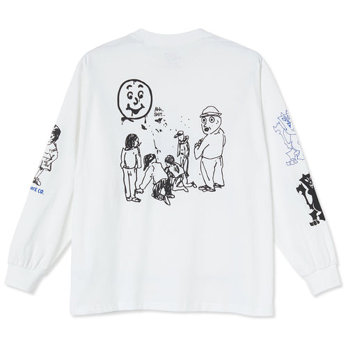 Polar Skate Co. Year 2020 Longsleeve Tee White