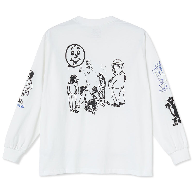 Polar Skate Co. Year 2020 Longsleeve Tee White
