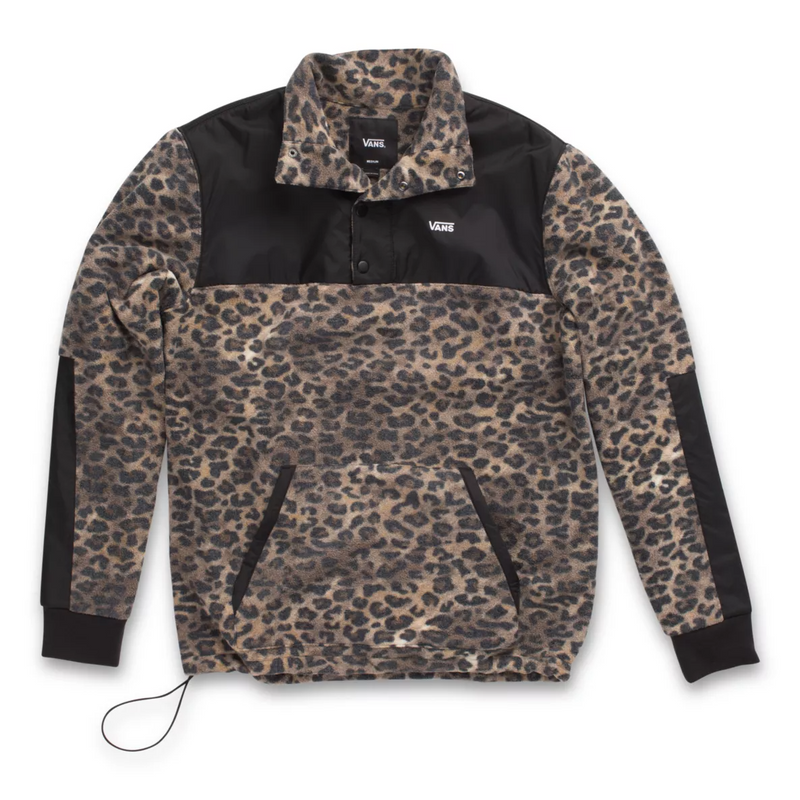 Vans Check Me Out Anorak Pullover Leopard Print