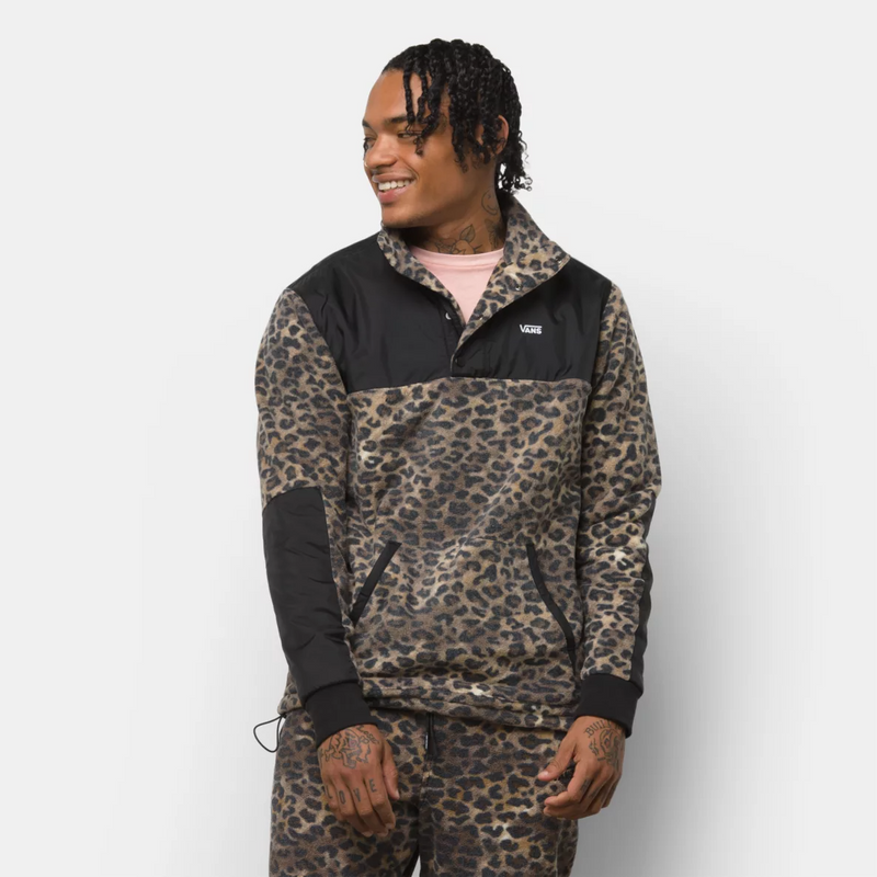 Vans Check Me Out Anorak Pullover Leopard Print